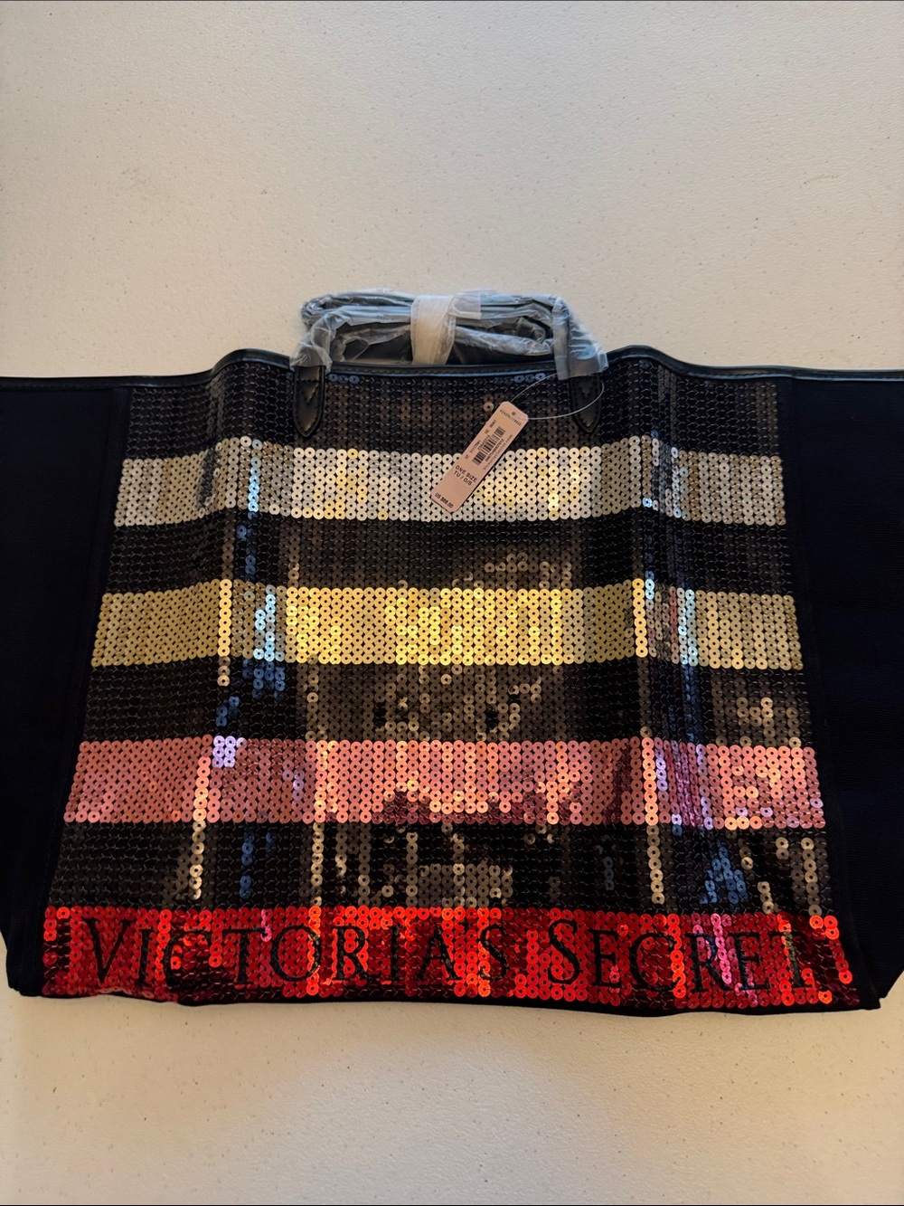 Victoria secret sparkling tote set